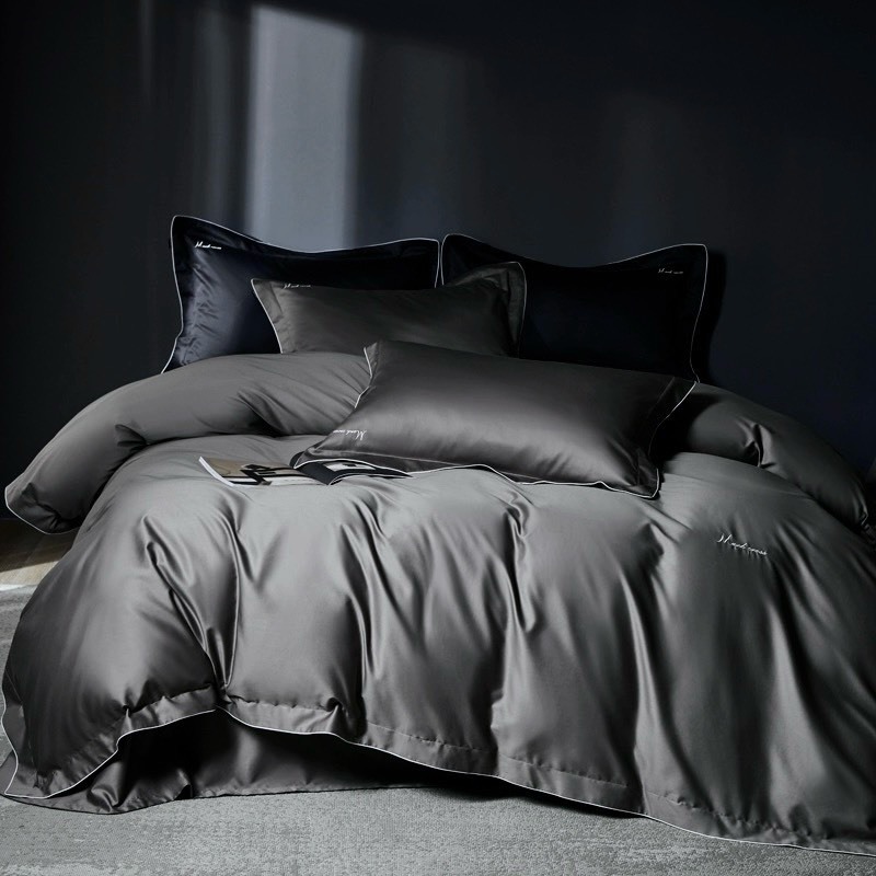 Bộ Chăn Ga Gối Phi Lụa MarkCross Cao Cấp, Chăn Ga Gối Phi Lụa Mẫu Mã Sang Trọng