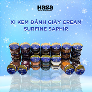 Xi kem đánh giày Cream Surfine Saphir chuyên bổ sung màu và dưỡng cho túi, ví, áo da 50ml XDG07