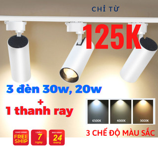  COMBO 3 Đèn 1 Thanh Ray 30W 20W 12W Trang Trí Shop Siêu Sáng Siêu Bền bảo hành 2 năm 