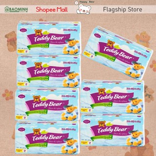  Giấy đa năng TEDDY BEAR 2 LỚP SIÊU DAI DÀY kháng nước cực tốt dùng lau mặt lau tay thấm nước thấm dầu dùng cho thực phẩm 