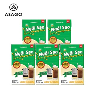Combo 05 Hộp Sữa đặc có đường Ngôi Sao Phương Nam XANH LÁ / XANH DƯƠNG 1284g - AZAGOHN
