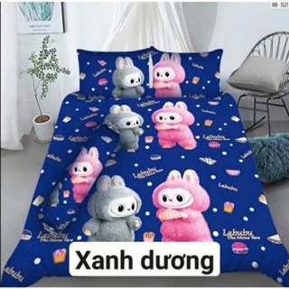 Bộ ga thun Hàn Quốc 4 món labubu siêu hot