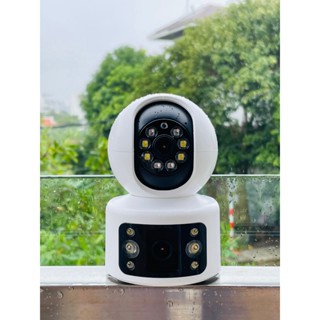 (Lỗi 1 đổi 1) Camera Wifi YOOSEE  độ phân giải 15MP Trong Nhà Không Dây 2 Mắt Xem 2 Màn Hình Cùng Lúc Xoay 360 Độ