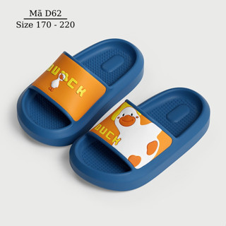 Dép Mario cho bé trai quai ngang hình vịt DUCK cute êm nhẹ cao cấp đi trong nhà đi học đi biển thời trang trẻ em D62