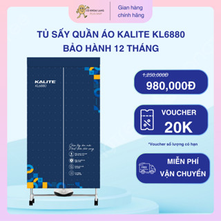 Tủ Sấy Quần Áo Kalite KL6660, KL6880 GHM, Sấy Khô Nhanh Chóng, Tiết Kiệm Thời Gian, Hàng Chính Hãng.
