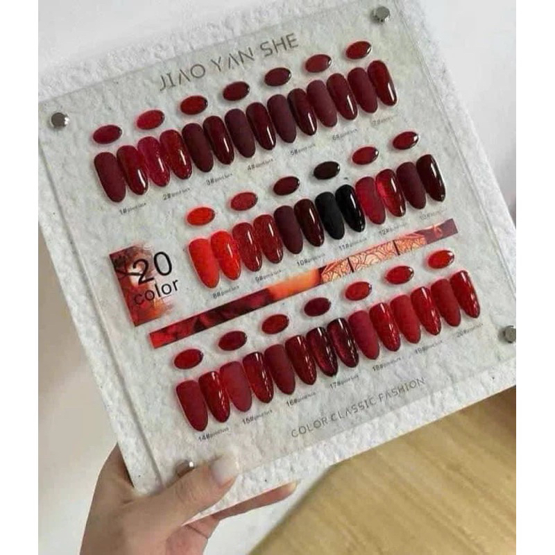 Set đỏ Jiao Yan She 20 màu