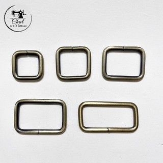 [Set 4 chiếc] Khoen vuông 2cm ĐỒNG Atimon cao cấp - Chuyên dụng làm quai đeo túi, cặp, balo handmade - Giá xưởng