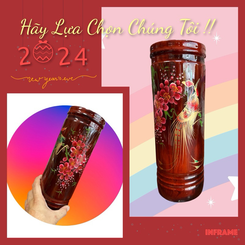 Ống đựng nhang bằng gỗ Tràm,hủ đựng nhang,ống đựng nhang thờ cúng