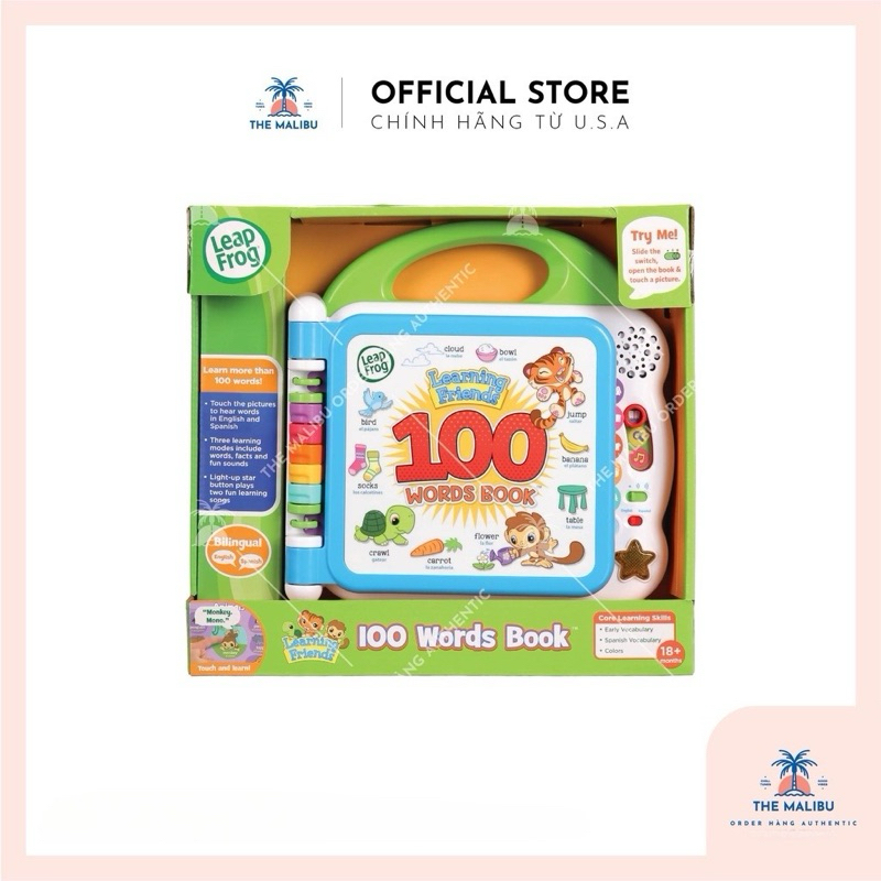 Đồ chơi LeapFrog - Sách cảm ứng Learning Friends 100 words book
