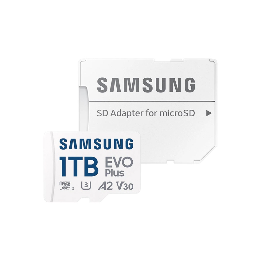 Thẻ nhớ MicroSDXC Samsung Evo Plus U3 A2 V30 1TB đọc 160MB/s, ghi 60MB/s (Trắng)