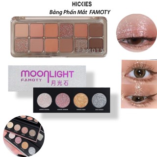  Bảng Phấn Mắt 12 Màu Trang Điểm Nhẹ Nhàng Dung Tích Lớn Nhiều Sự Lựa Chọn - HICKIES 