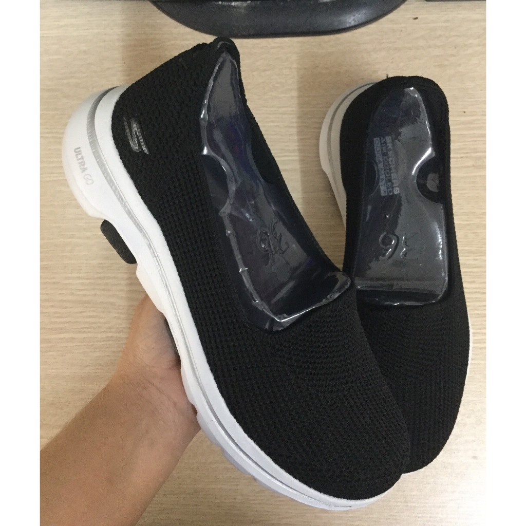CrocsFanClub – PB80 - [mẫu mới] Giày Skecher Slipon nữ búp bê len, giày lười