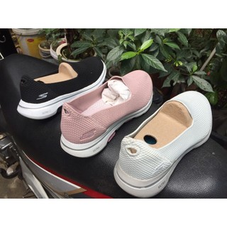 CrocsFanClub – PB80 - [mẫu mới] Giày Skecher Slipon nữ búp bê len, giày lười