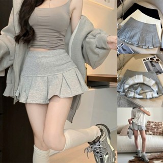 [Bigsize 55-100kg] Chân váy chữ A xếp li cạp cao chất liệu nỉ da cá mềm mịn, cao cấp