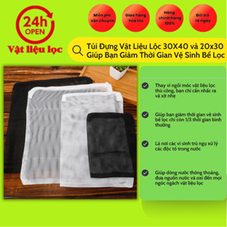 Túi Đựng Vật Liệu Lộc 30X40 và 20x30 Giúp Bạn Giảm Thời Gian Vệ Sinh Bể Lọc