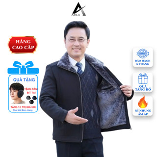 Áo khoác nam trung niên lót lông giữ ấm mùa đông Azila Quảng Châu