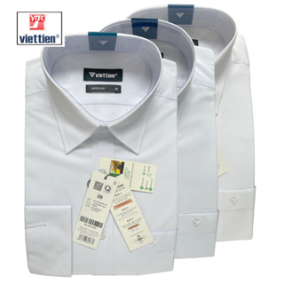 VIETTIEN - ÁO SƠ MI VIỆT TIẾN TRẮNG DÀI TAY (3 MẪU)