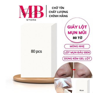 ( Set 80 Miếng ) Giấy Lột Mụn Đầu Đen, Mụn Cám Lanbena 80 Miếng Dùng Kèm Gel Lột Mụn Lanbena