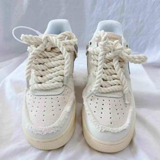 Giày Sport Nam Nữ  AF1 Bản Dây Thừng , Giày Sneaker Bản Bánh Mì Để Độn Độ Cao Dành Cho Anh Em Boy Phố Phá Đảo Hot 2023