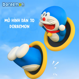 Mô hình dán 3D Doraemon có thể hít tủ lạnh trang trí xe gắn tường