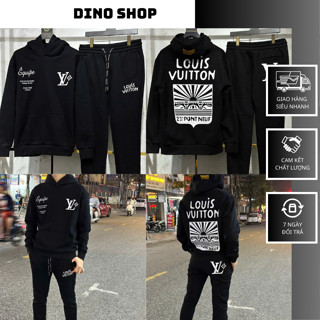 Bộ Nỉ Nam EO VÌ In Hình Siêu Đẹp - Bộ Nỉ Nam Áo Hoodie Lờ Vê In Chữ Hàng Cao Cấp