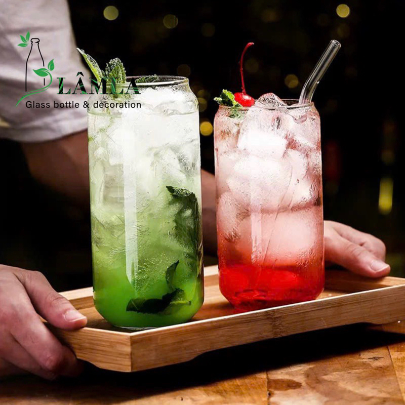 Ly thủy tinh, ly trơn cao cấp đựng nước ép, coke, cốc trà sữa