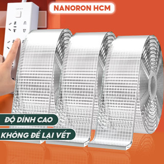 Băng keo 2 mặt siêu dính sợi thủy tinh NANORON Băng keo nano hai mặt siêu dính chống nước