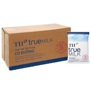 [Chỉ giao hỏa tốc] Thùng Sữa Tươi TH True Milk bịch 48x220ml