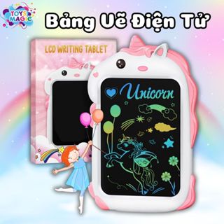 Bảng Vẽ Điện Tử Tự Xoá Khủng Long Màn Hình LCD Đa Sắc 8.5-10inch Có Bút Vẽ Đồ Chơi Giáo Dục Phát Triển Trí Tuệ Cho Bé
