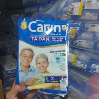 Tã/Bỉm dán người lớn/già Mẹ đi sinh  siêu thấm Caryn L3