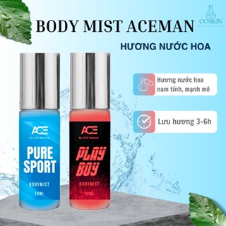 Xịt thơm Body Mist ACEMAN 30ml xịt thơm toàn thân nam hương nước hoa nam tính mạnh mẽ | COSKIN