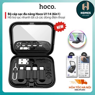  Bộ Cáp Sạc Nhanh Đa Năng Hoco U114 Hỗ Trợ Sạc Nhanh | Sạc Dựng Phòng Hoco Dung Lượng 10000mAh Sạc 2 Cổng USB 