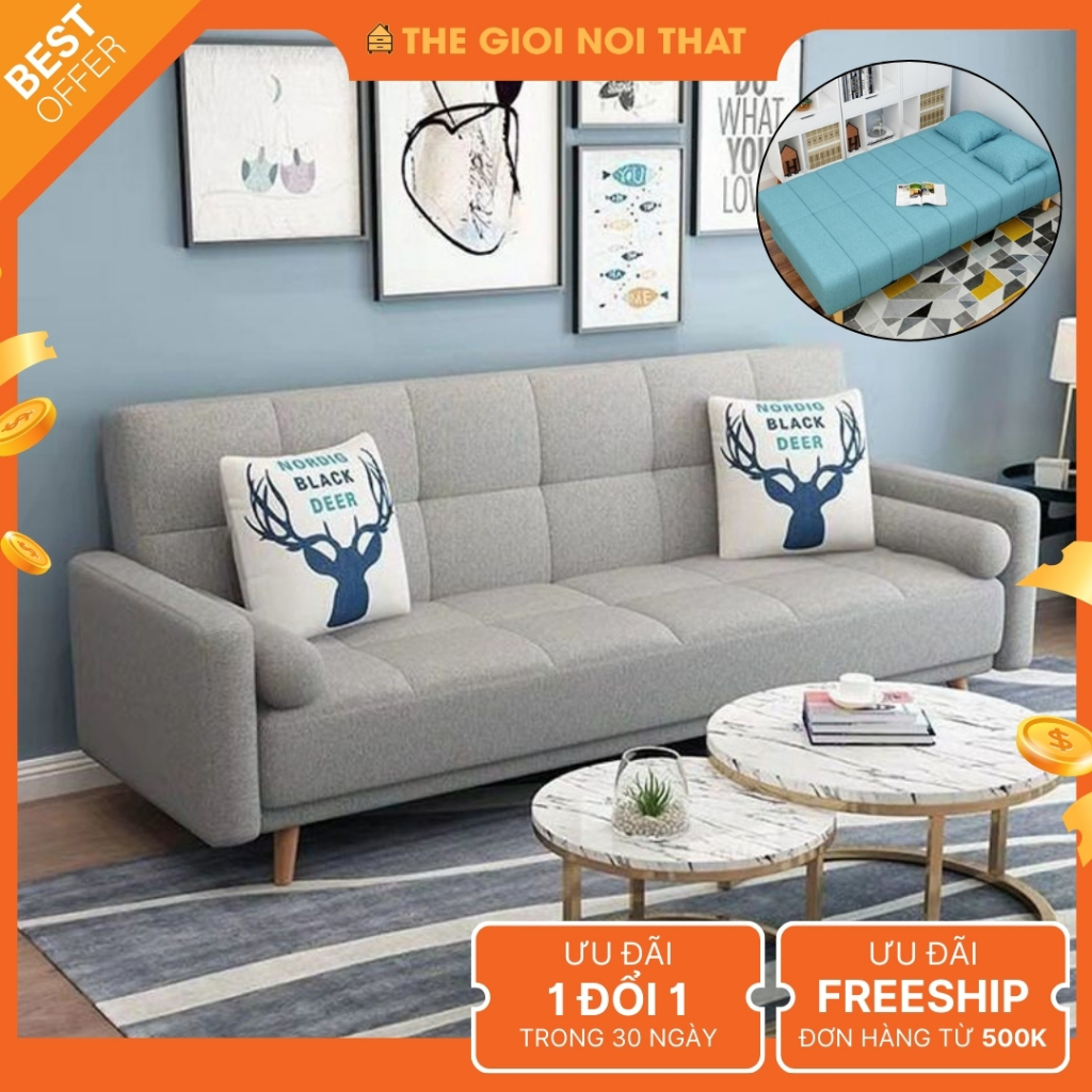 Ghế sofa giường gấp gọn chính hãng  - Hàng Đẹp - Ghế sofa bed 1m2 , 1m5 , 1m8 , 2m