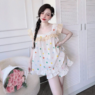 HỎA TỐC [Bigsize 50-100kg] Bộ Đùi Tiểu Thư Xốp Phối Von,  Hai Dây Cho Nàng Múp Xinh Bigsize 50-100kg