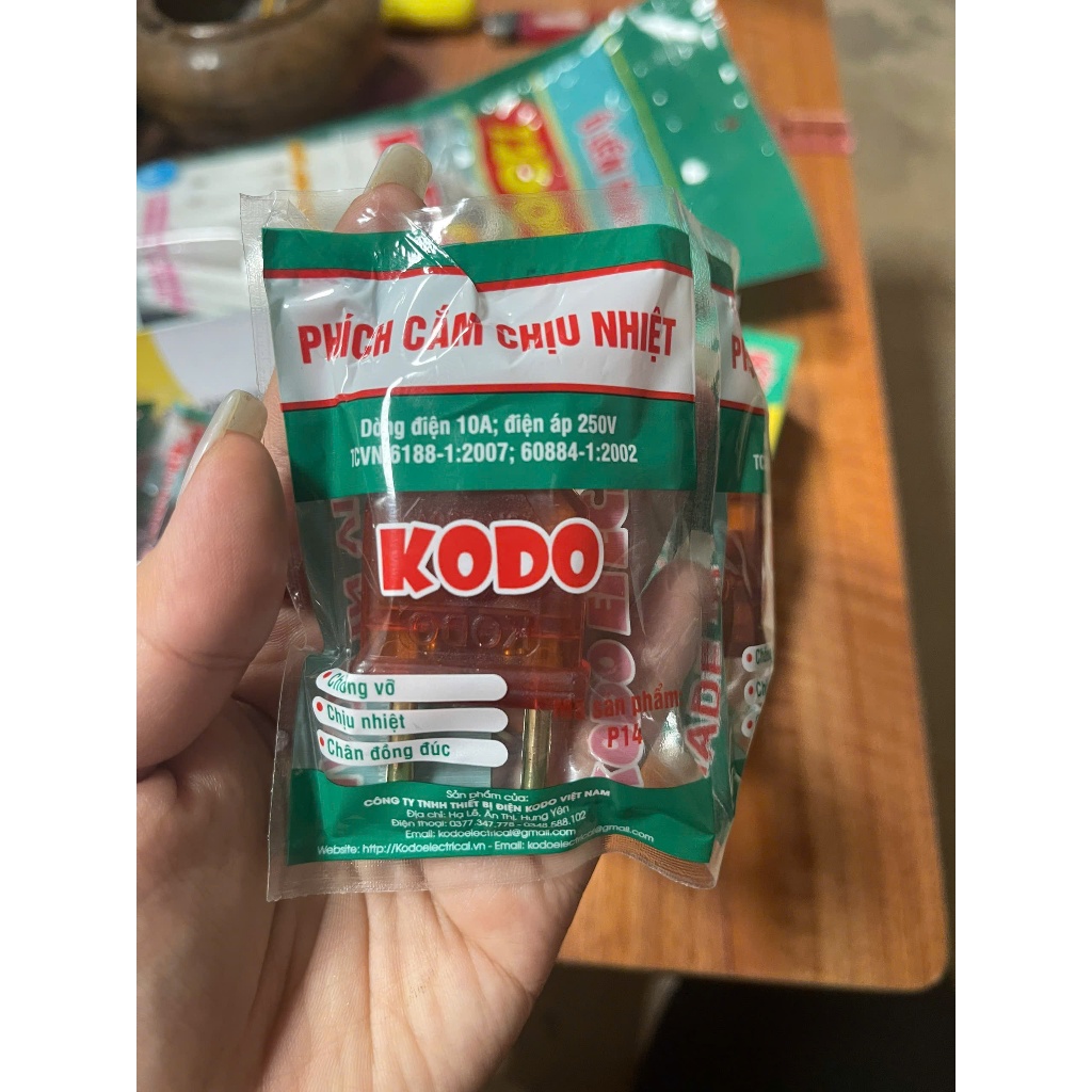 Phích cắm chịu nhiệt KODO