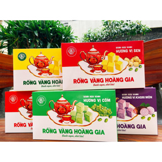 Bánh Đậu Xanh Trái Cây 5 Vị 300g - Rồng Vàng Hoàng Gia - Ít Ngọt
