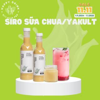 Siro sữa chua/yakult Boduo chai 900g đậm đặc, giá cost rẻ, dễ pha chế