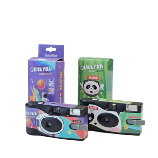 Máy chụp ảnh 1 lần Quick Fun Flash camera có sẳn trong máy cuộn film màu Fujifilm 400 27 tấm date 05/2026
