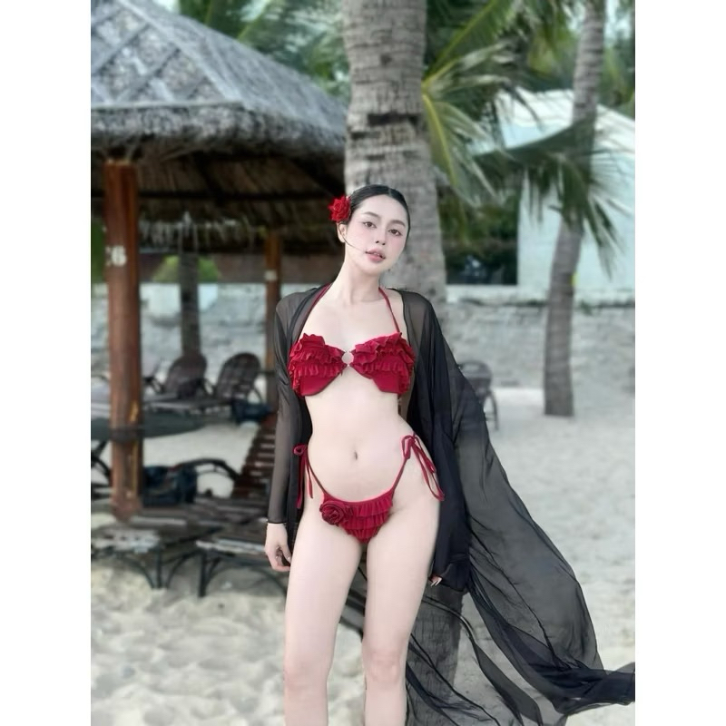 Bikini 2 mảnh xếp tầng khoen hàng thiết kế . cao cấp ( sẵn hàng) | BigBuy360 - bigbuy360.vn