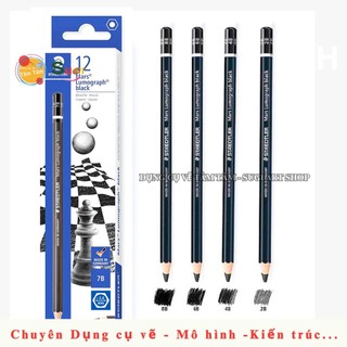 [ TÂM TÂM ] Chì Than Staedtler Mars Lumograph Black Cao Cấp 100B