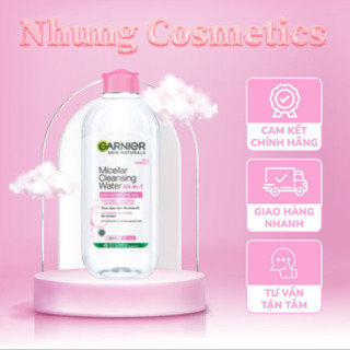 [Bản Pháp 400ml] Nước Tẩy Trang Micellar Garnier Hồng Skinactive Cleansing Water