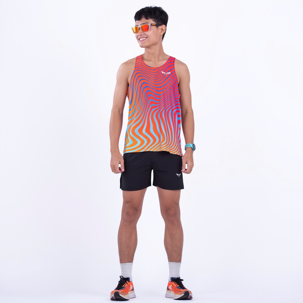 Áo chạy bộ nam Singlet 2 Gymwolf