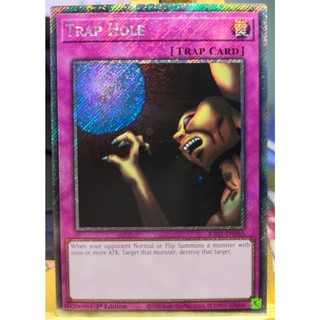 [KW2 Yugioh] [EN-UK] Thẻ bài Trap Hole - RA03-EN085 - Platinum Secret Rare 1st Edition