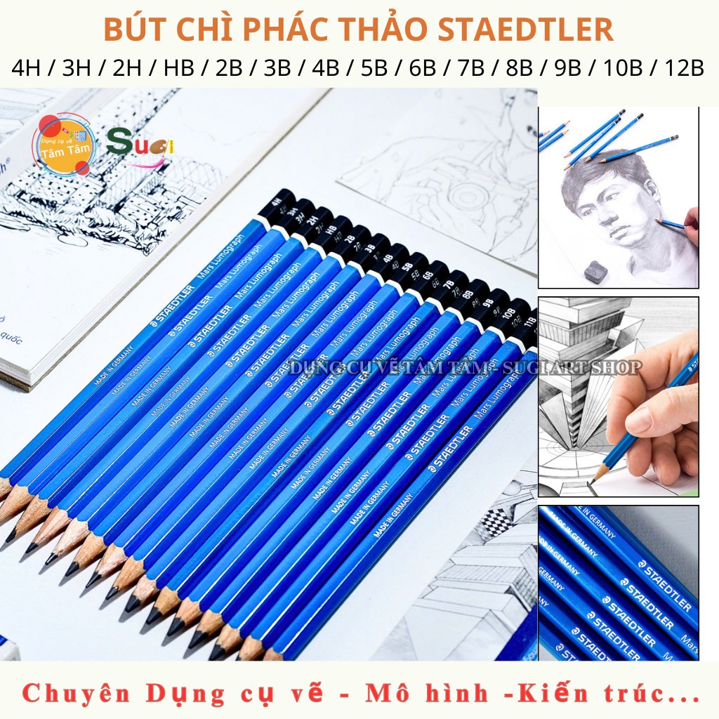[ TÂM TÂM ] CHÌ PHÁC THẢO STAEDTLER Thân Xanh