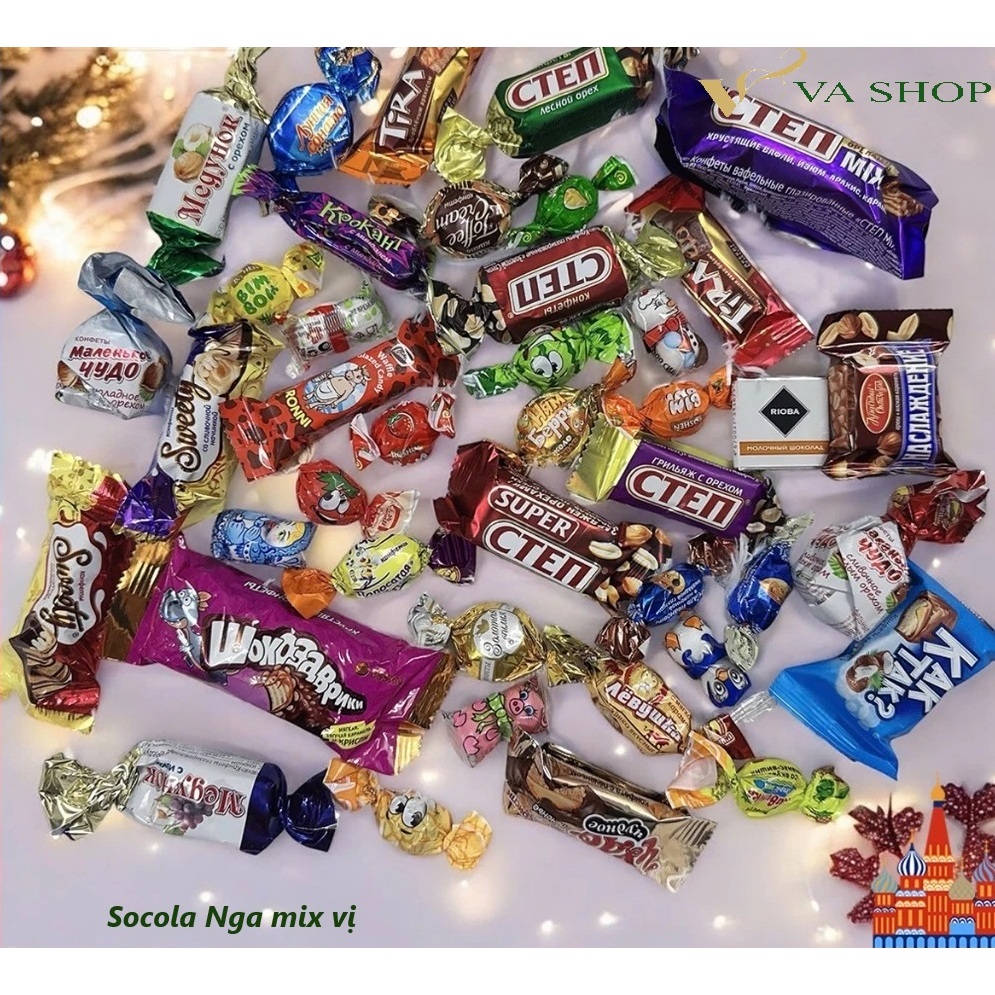 Kẹo socola mix vị Step - Essen - Konti - Rioba túi 500g