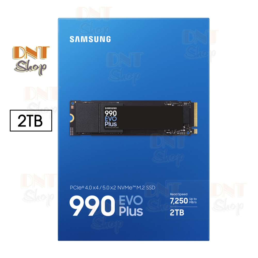Ổ cứng SSD Samsung 990 EVO PLUS 2TB New 100% PCIe 4.0 x4 / 5.0 x2 M.2 NVMe V-NAND M.2 2280 (MZ-V9S2T