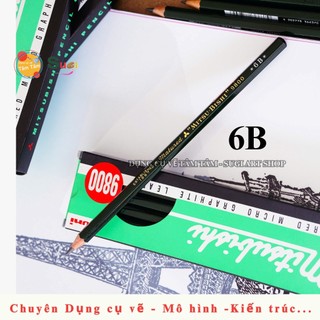 [ TÂM TÂM ] Bút chì Phác thảo Uni Mitsu Bishi 9800