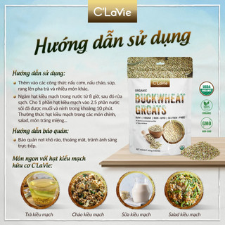 Hạt kiều mạch hữu cơ Sottolestelle/ C'lavie organic buckwheat