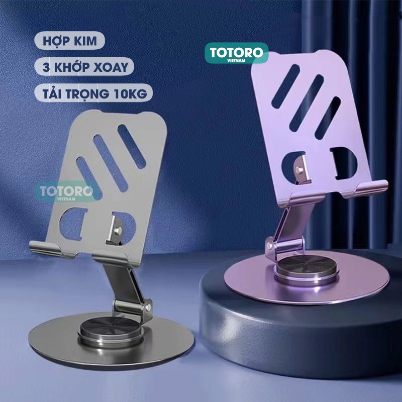 Giá đỡ Điện thoại Máy tính Bảng iPad HỢP KIM Xoay 360 độ Gấp gọn TPS Kệ đỡ iPhone Android Table | BigBuy360 - bigbuy360.vn