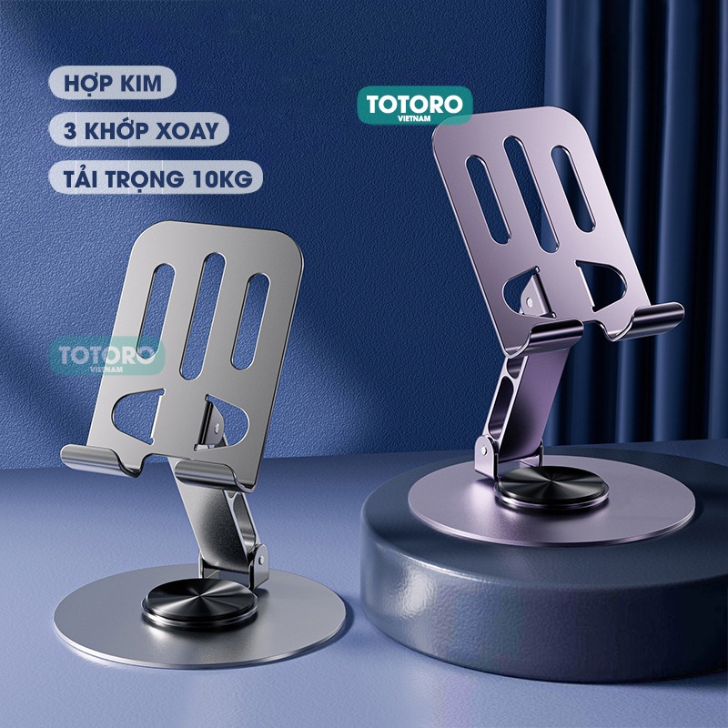 Giá đỡ Điện thoại Máy tính Bảng iPad HỢP KIM Xoay 360 độ Gấp gọn TPS Kệ đỡ iPhone Android Table | BigBuy360 - bigbuy360.vn